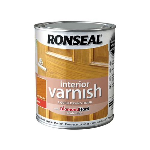 Ronseal Interior Varnish Quick Dry Gloss Antique Pine 250ml