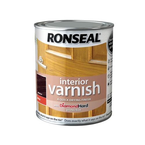 Ronseal Interior Varnish Quick Dry Gloss Walnut 250ml
