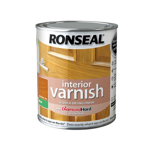 Ronseal Interior Varnish Quick Dry Matt Antique Pine 750ml