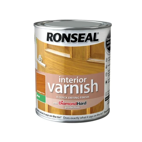 Ronseal Interior Varnish Quick Dry Matt Antique Pine 750ml