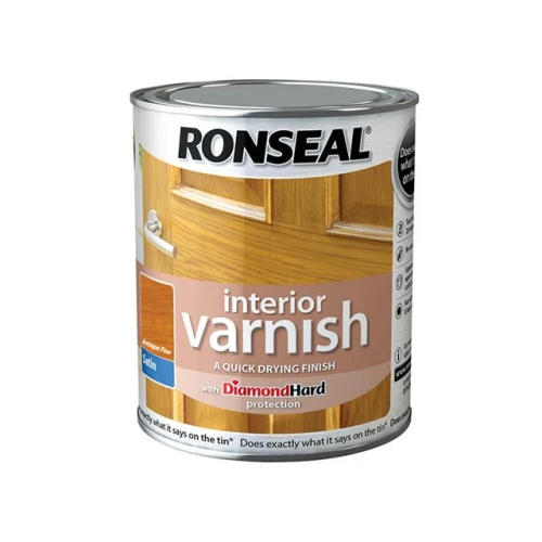 Ronseal Interior Varnish Quick Dry Satin Antique Pine 750ml