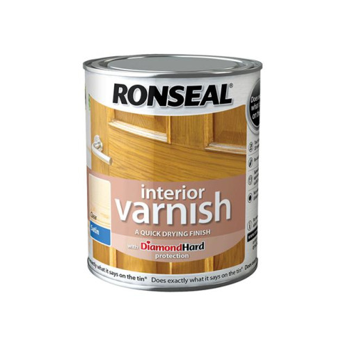 Ronseal Interior Varnish Quick Dry Satin Clear 2.5 Litre