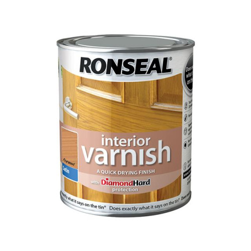 Ronseal Interior Varnish Quick Dry Satin Pearwood 250ml