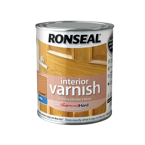 Ronseal Interior Varnish Quick Dry Satin Pearwood 750ml