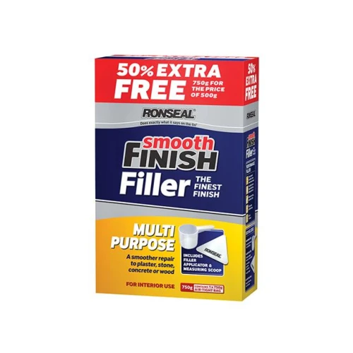 Ronseal Smooth Finish Multi Purpose Interior Wall Powder Filler 500g + 50%