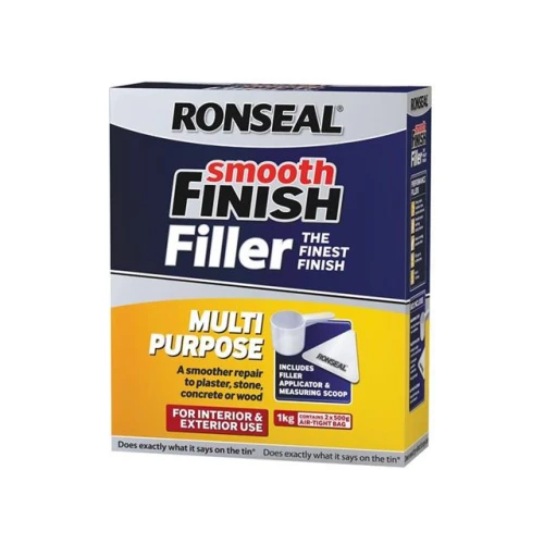 Ronseal Smooth Finish Multi Purpose Interior Wall Powder Filler 1kg