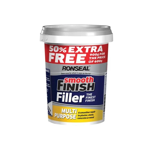 Ronseal Smooth Finish Multi Purpose Interior Wall Filler Ready Mixed 600g +50%