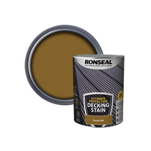 Ronseal Ultimate Protection Decking Stain Country Oak 5 litre