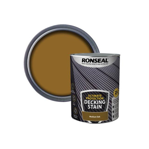 Ronseal Ultimate Protection Decking Stain Medium Oak 5 litre
