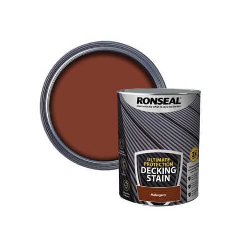 Ronseal Ultimate Protection Decking Stain Rich Mahogany 5 litre