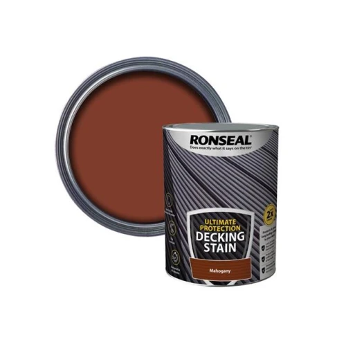 Ronseal Ultimate Protection Decking Stain Rich Mahogany 5 litre