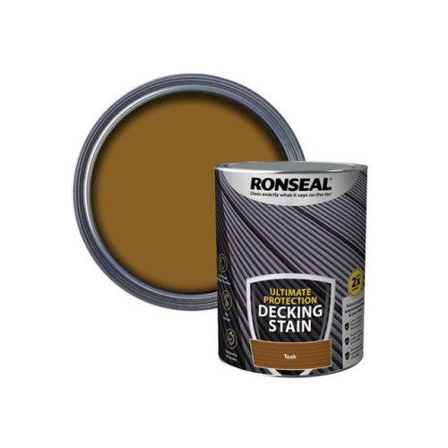 Ronseal Ultimate Protection Decking Stain Rich Teak 2.5 Litre