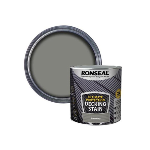 Ronseal Ultimate Protection Decking Stain Stone Grey 2.5 Litre