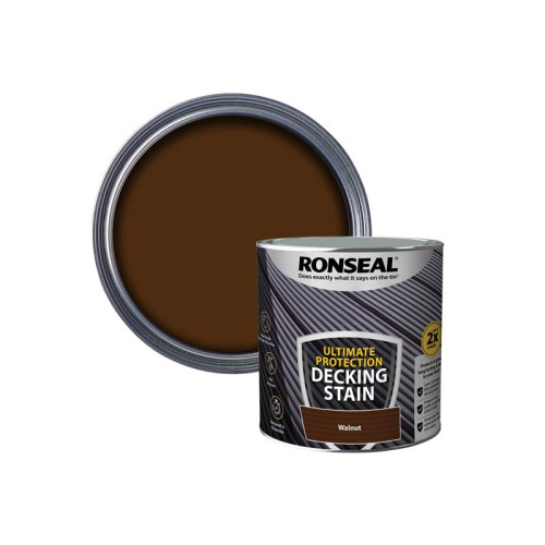 Ronseal Ultimate Protection Decking Stain Walnut 2.5 litre