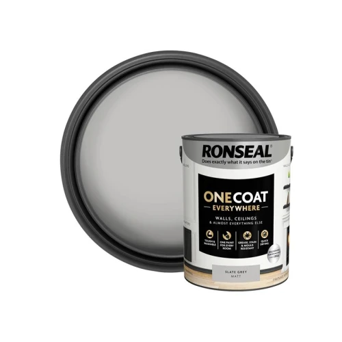 Ronseal One Coat Everywhere Interior Slate Grey Matt 5 litre
