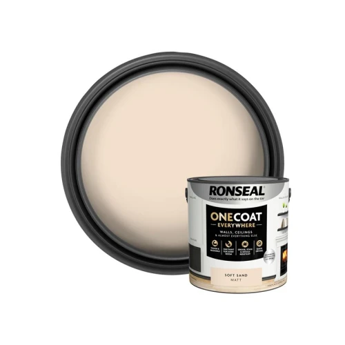 Ronseal One Coat Everywhere Interior Soft Sand Matt 2.5 litre
