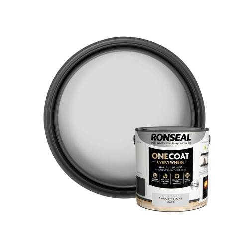 Ronseal One Coat Everywhere Interior Smooth Stone Matt 2.5 litre