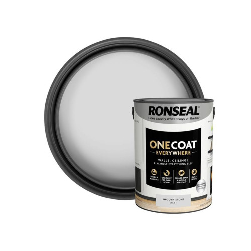 Ronseal One Coat Everywhere Interior Smooth Stone Matt 5 litre