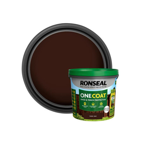 Ronseal One Coat Fence Life Dark Oak 5 Litre