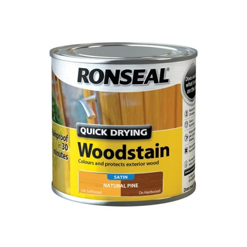 Ronseal Woodstain Quick Dry Satin Natural Pine 250ml