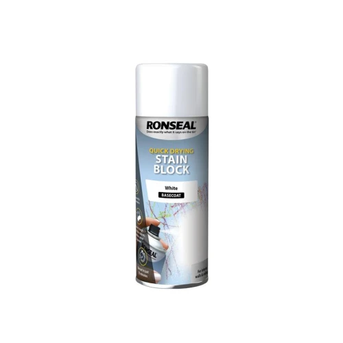 Ronseal Quick Drying Stain Block Aerosol White 400ml