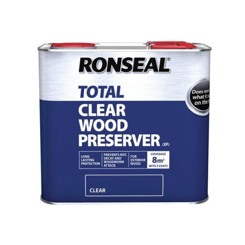 Ronseal Trade Total Wood Preserver Clear 2.5 litre