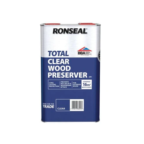 Ronseal Trade Total Wood Preserver Clear 5 litre