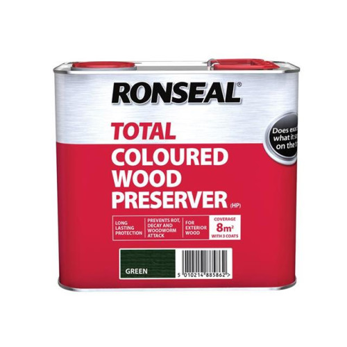 Ronseal Trade Total Wood Preserver Green 2.5 litre