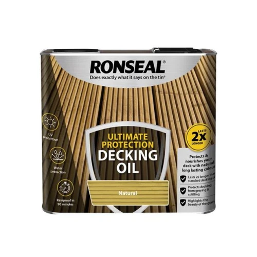 Ronseal Ultimate Decking Oil Natural 2.5 Litre