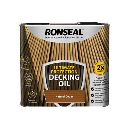 Ronseal Ultimate Decking Oil Natural Cedar 2.5 Litre