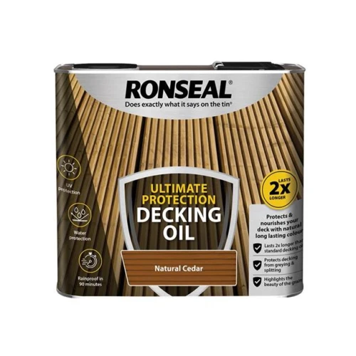 Ronseal Ultimate Decking Oil Natural Cedar 2.5 Litre