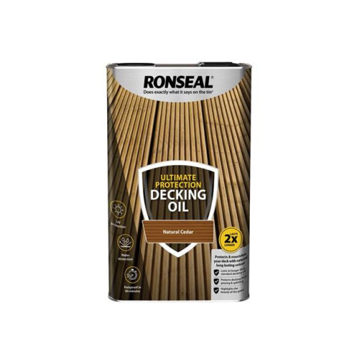 Ronseal Ultimate Protection Decking Oil Natural Cedar 5 Litre