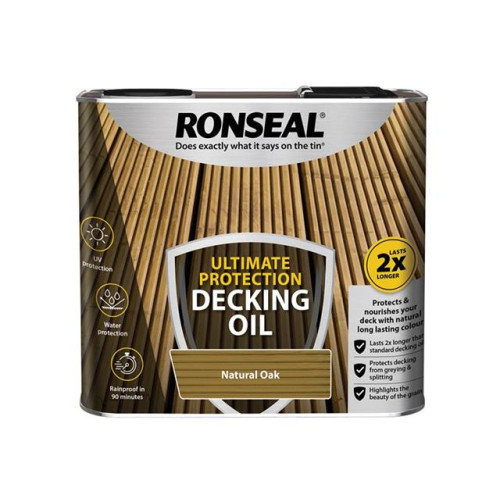 Ronseal Ultimate Decking Oil Natural Oak 2.5 Litre