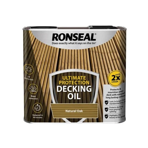 Ronseal Ultimate Decking Oil Natural Oak 2.5 Litre
