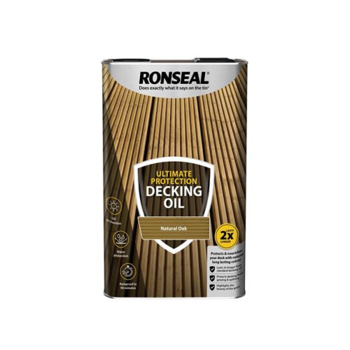 Ronseal Ultimate Protection Decking Oil Natural Oak 5 Litre