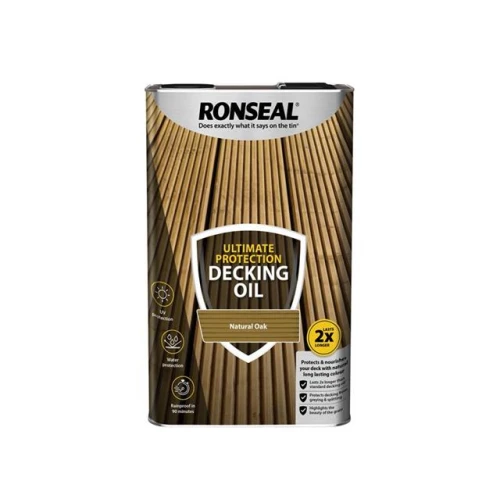 Ronseal Ultimate Protection Decking Oil Natural Oak 5 Litre