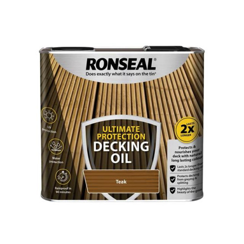 Ronseal Ultimate Decking Oil Teak 2.5 Litre