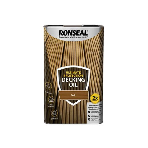 Ronseal Ultimate Protection Decking Oil Teak 5 Litre