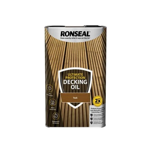 Ronseal Ultimate Protection Decking Oil Teak 5 Litre