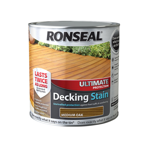 Ronseal Ultimate Protection Decking Stain Medium Oak 2.5 litre