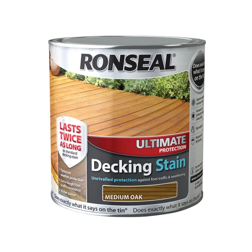 Ronseal Ultimate Protection Decking Stain Medium Oak 2.5 litre