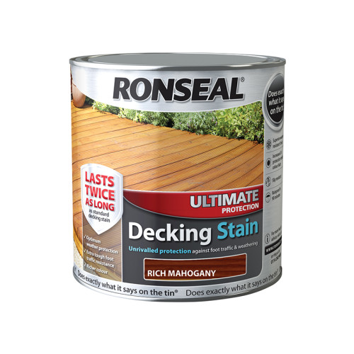 Ronseal Ultimate Protection Decking Stain Rich Mahogany 2.5 litre
