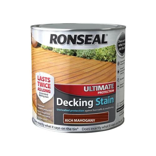 Ronseal Ultimate Protection Decking Stain Rich Mahogany 2.5 litre