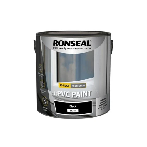 Ronseal uPVC Paint Black Satin 2.5 litre