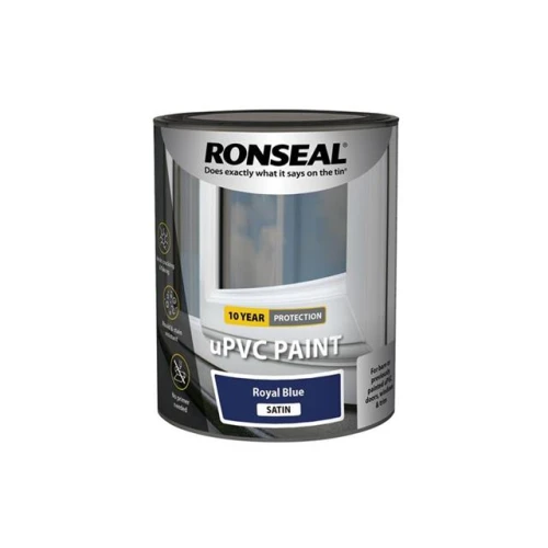 Ronseal uPVC Paint Royal Blue Satin 750ml