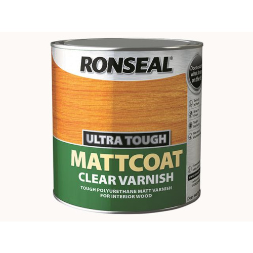 Ronseal Ultra Tough Internal Clear Mattcoat Varnish 2.5 Litre