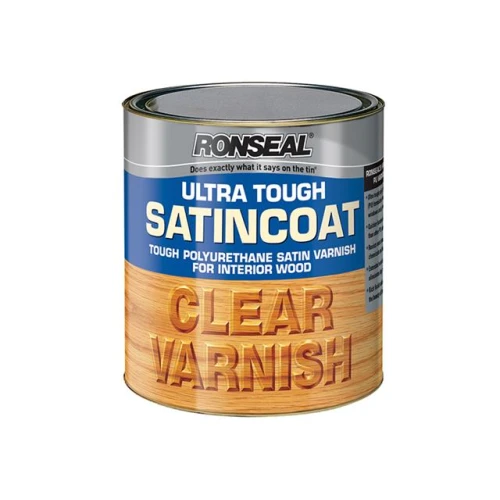 Ronseal Ultra Tough Internal Clear Satincoat Varnish 750ml
