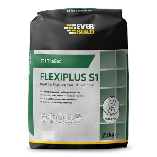 Everbuild 711 Rapid Set Flexiplus White 20kg