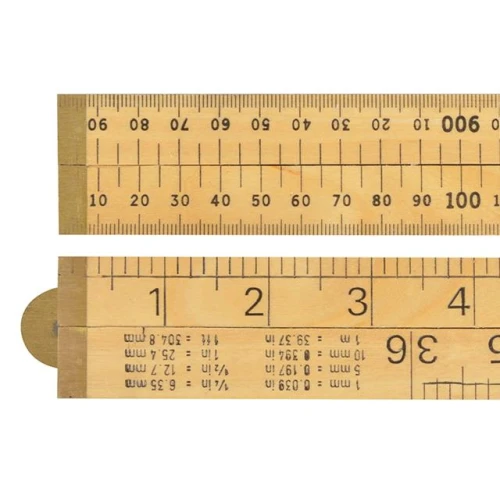 RST RSR073P Wood Folding Rule 1m / 39in