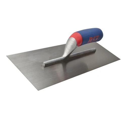 RST Plasterers Finishing Trowel Carbon Steel Soft Grip Handle 14in x 4.1/2in